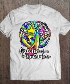 Queens Born November Black Girl Scorpio Saggittarius Gift 1