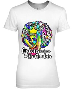 Queens Born November Black Girl Scorpio Saggittarius Gift 2