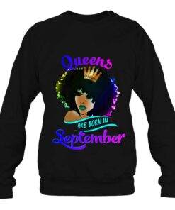 Queens Born September Shirt Black Girl Virgo Libra Birthday 4