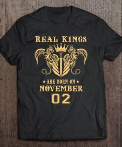 Real Kings Are Born In November 02Nd Birthday Gift 1