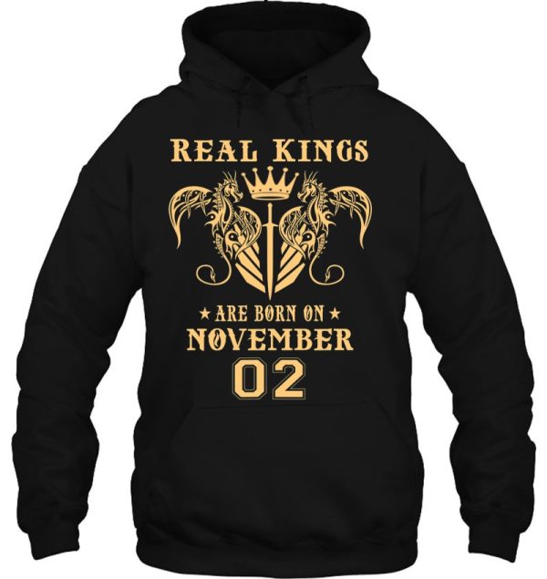 Real Kings Are Born In November 02Nd Birthday Gift