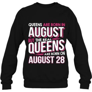 Real Queens Are Born On August 28 28Th Birthday Gift 4