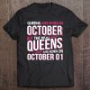 Real Queens Are Born On October 01 1St Birthday Gift