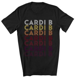 Retro Pattern Cardi B T-shirt