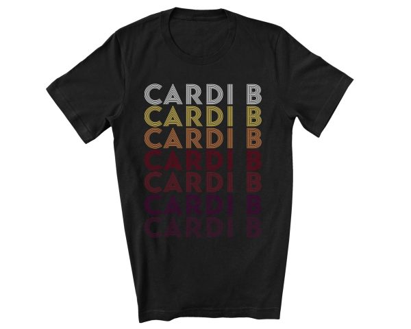 Retro Pattern Cardi B T-shirt