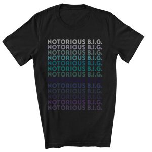 Retro Pattern Notorious BIG T-shirt