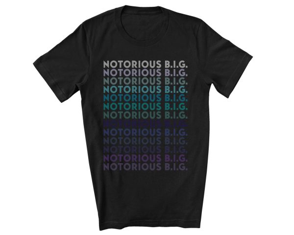 Retro Pattern Notorious BIG T-shirt