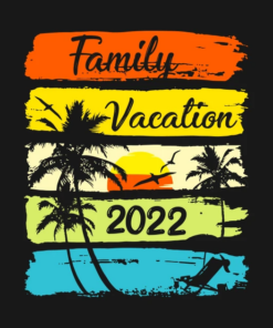 Retro Trip Family Vacation 2022 Vintage Matching Beach T Shirt 2