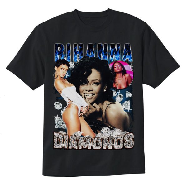 Rihanna Diamonds Vintage Style T-Shirts