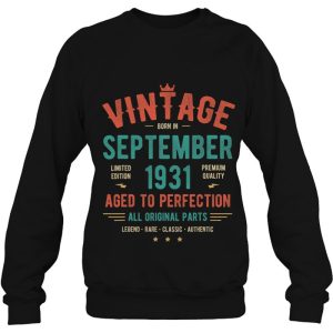 September 1931 Birthday Shirt Retro Vintage 92Nd Birthday 4