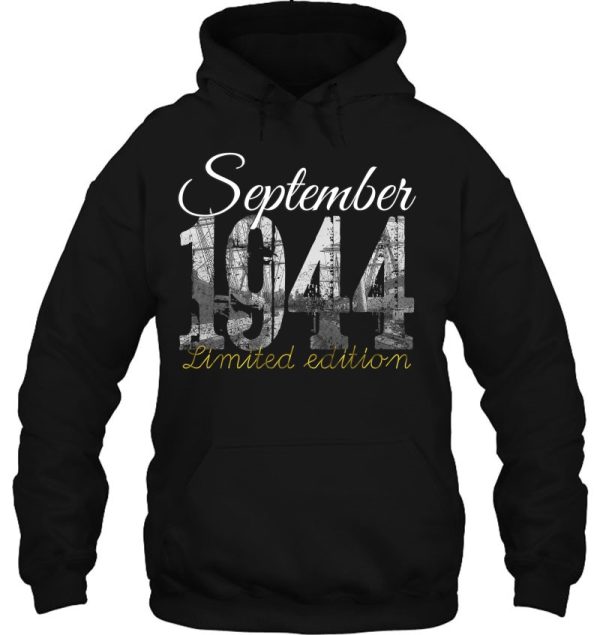 September 1944 Tee 78 Years Old Shirt 1944 78Th Birthday Gift