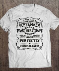 September 1957 The Man Myth Legend 66 Years Old Birthday Gift 1