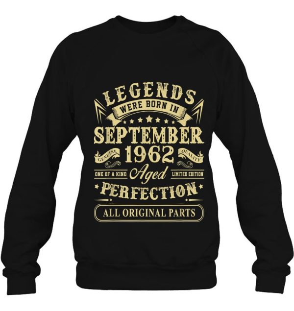 September 1962 60Th Birthday Gift 60 Years Old Men Women