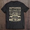 September 1965 Shirt 57 Years Old 57Th Birthday Gifts