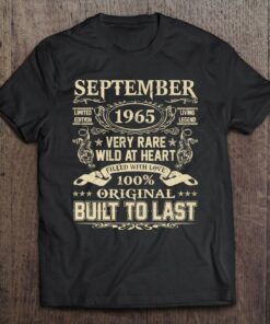September 1965 Shirt 57 Years Old 57Th Birthday Gifts 1