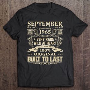 September 1965 Shirt 57 Years Old 57Th Birthday Gifts 1