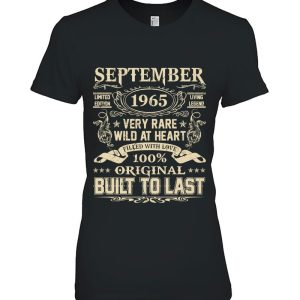 September 1965 Shirt 57 Years Old 57Th Birthday Gifts