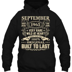 September 1965 Shirt 57 Years Old 57Th Birthday Gifts 3