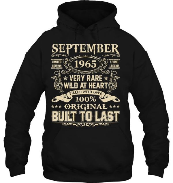 September 1965 Shirt 57 Years Old 57Th Birthday Gifts