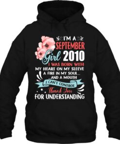 September Girls 2010 Birthday Gift 12 Years Old Made In 2010 Floral 3