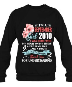 September Girls 2010 Birthday Gift 12 Years Old Made In 2010 Floral 4