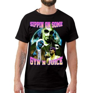 Sippin On Some Gin N Juice Vintage Style T-Shirt