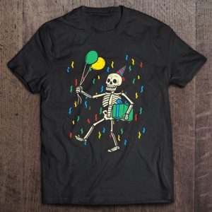 Skeleton Birthday Funny Happy Halloween Bday Boys Kids