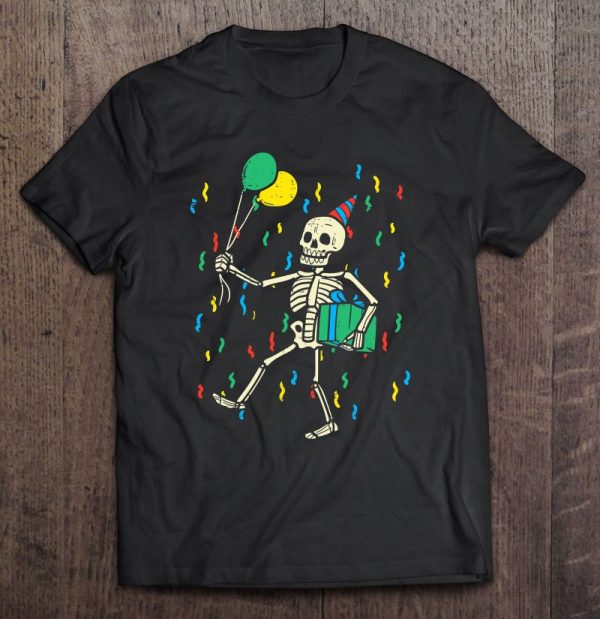 Skeleton Birthday Funny Happy Halloween Bday Boys Kids