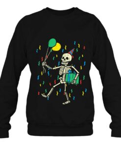 Skeleton Birthday Funny Happy Halloween Bday Boys Kids 4