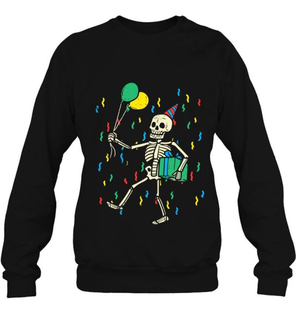 Skeleton Birthday Funny Happy Halloween Bday Boys Kids