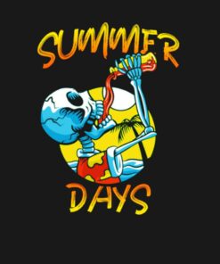 Skeleton drunk summer days shirt 2