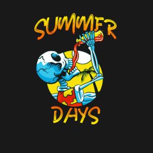 Skeleton drunk summer days shirt