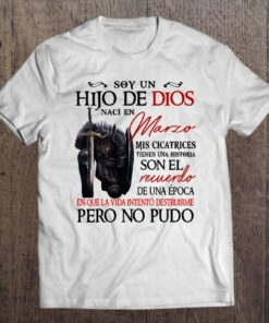 Soy Un Hijo De Dios Nac En Marzo Camiseta Para Hombre Nio 1