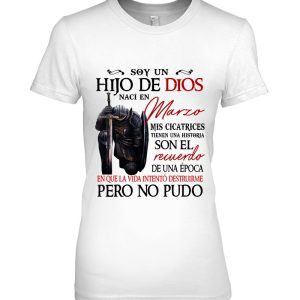 Soy Un Hijo De Dios Nac� En Marzo Camiseta Para Hombre Ni�o