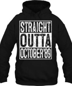 Straight Outta October 1989 33Rd Birthday Gift 33 Year Old 3