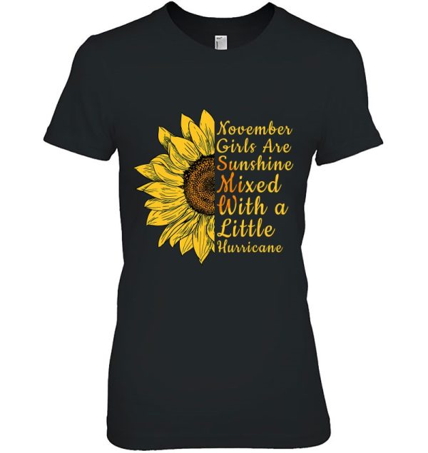 Sunflower Born In November Birthday Gift For Women