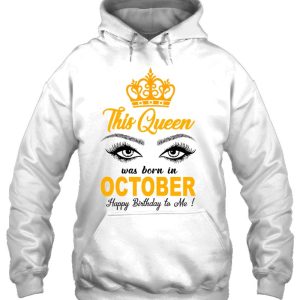 This Queen Was Born In October Birthday Design 3