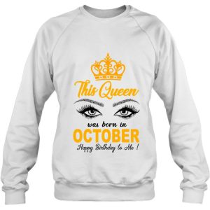 This Queen Was Born In October Birthday Design 4