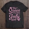 This Queen Was Born On July 21St Crown Lip Star Happy