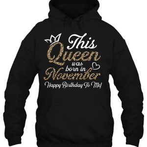 This Queens Was Born In November Cute Birthday Women Girls 3