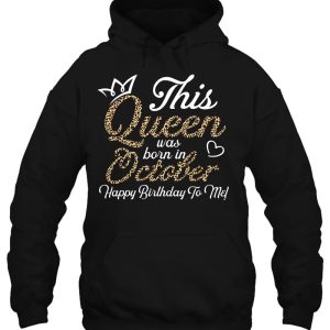 This Queens Was Born In October Cute Birthday Women Girls 3