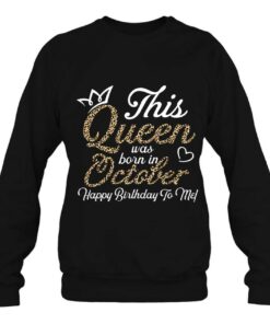 This Queens Was Born In October Cute Birthday Women Girls 4