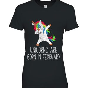 Unicorns Are Born In February Dabbing Vintage