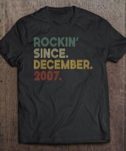 Vintage 15Th Birthday Rockin Since December 2007 15 Years Old 1