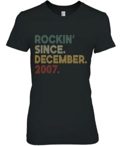 Vintage 15Th Birthday Rockin Since December 2007 15 Years Old 2