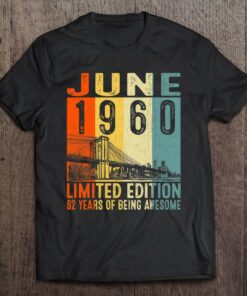 Vintage 1960 62 Years Old Made In June 1960 62Nd Birthday 1