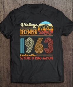 Vintage 1963 Limited Edition December 59Th Birthday Gifts 1