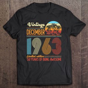 Vintage 1963 Limited Edition December 59Th Birthday Gifts