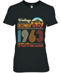 Vintage 1963 Limited Edition December 59Th Birthday Gifts 1 Vintage 1963 Limited Edition December 59Th Birthday Gifts 2