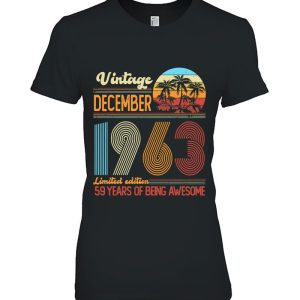 Vintage 1963 Limited Edition December 59Th Birthday Gifts